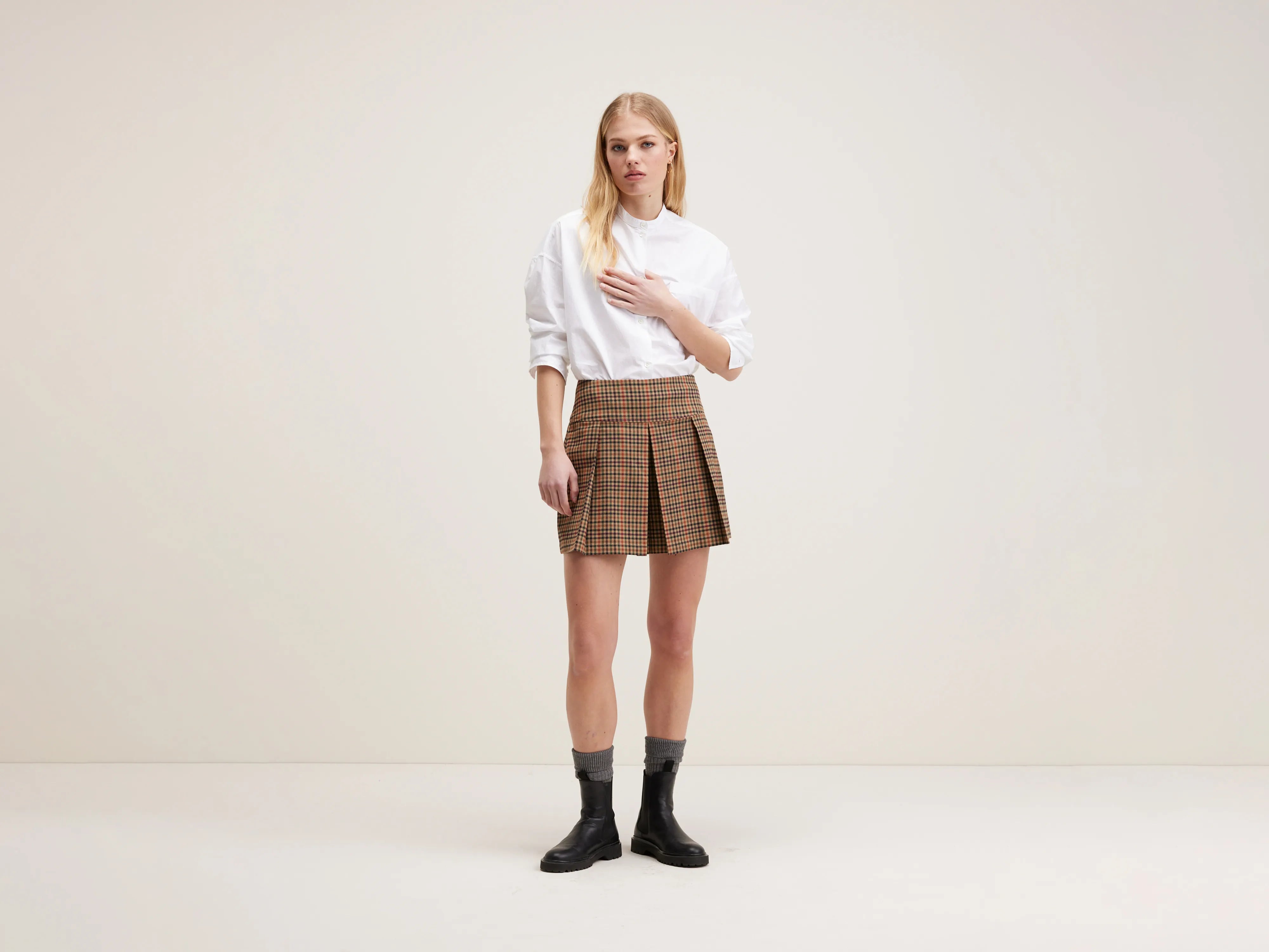 Tulsi mini skorts (242 / W / CHECK A)