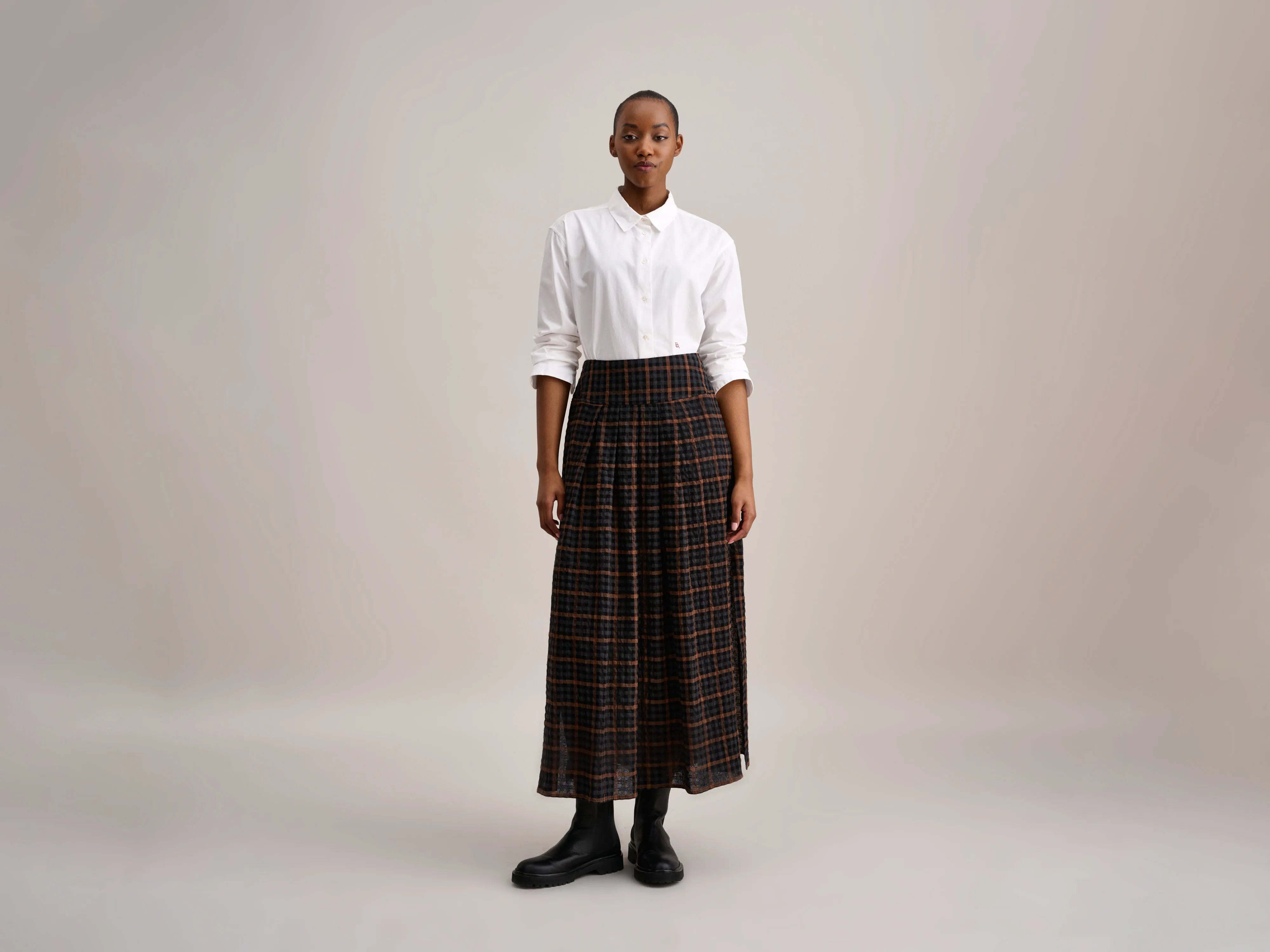 Vinna Skirt (232 / W / CHECK A)