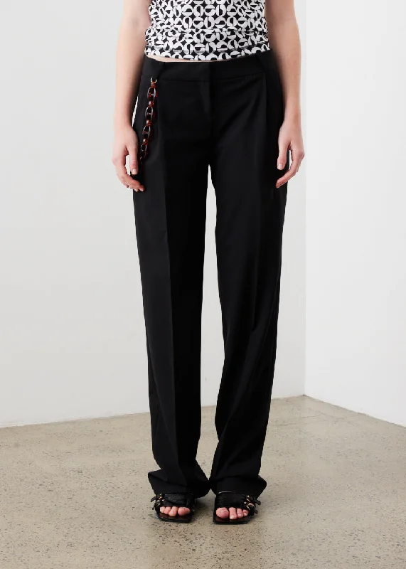 Low Rise Loose Tailored Trousers