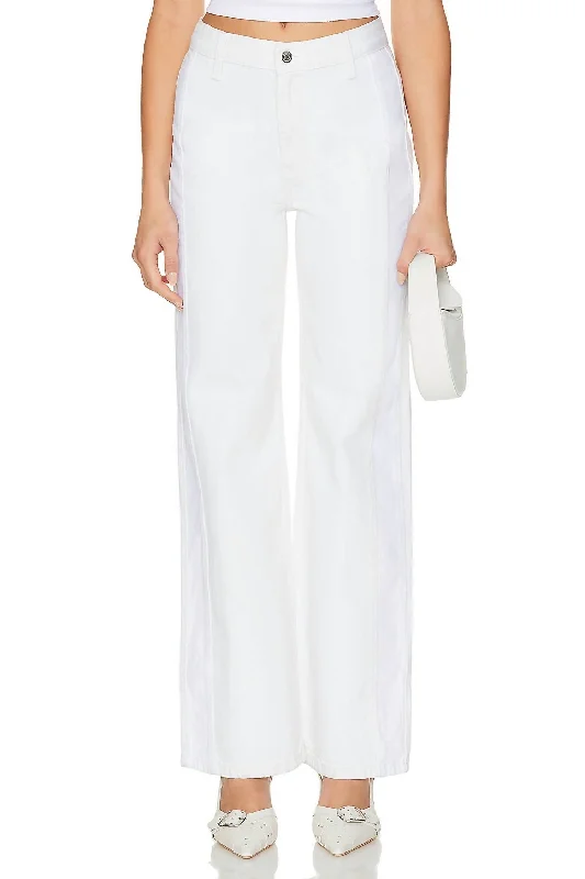 Dayton Two Tone Trouser In White Light