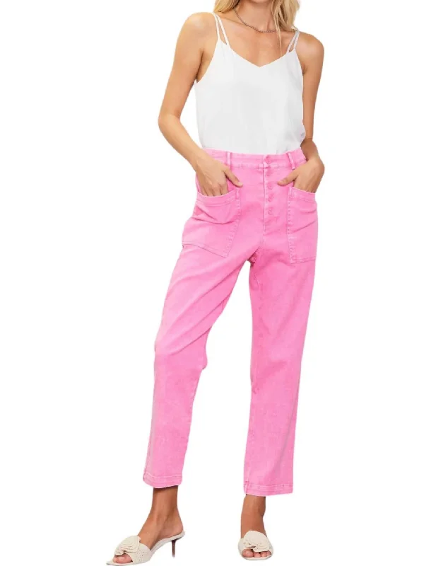 Utility Pants In Pink