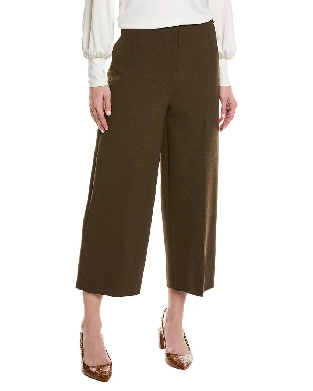 Vince Crop Wide Leg Wool-Blend Pant