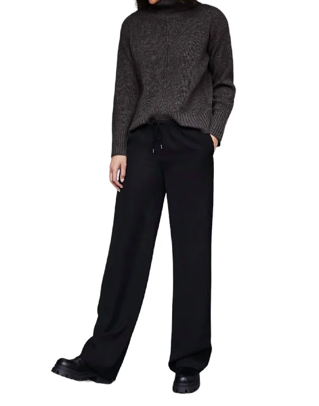 Winnetka Drawstring Pant In Black